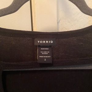 Torrid Size 2 T Shirt graveyard, skull, and roses T-shirt in black